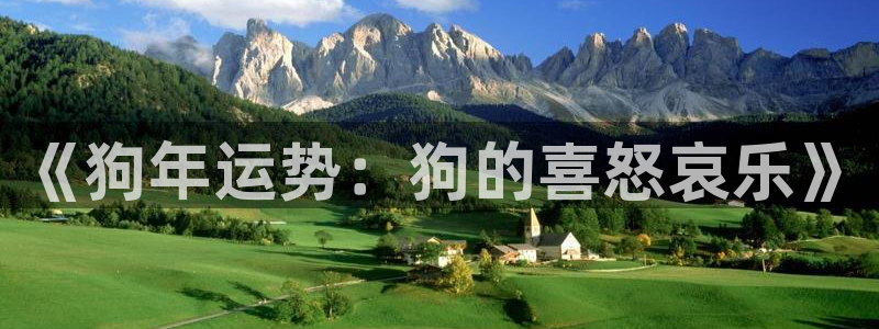 威廉希尔(williamhill)代理：《狗年运势：狗的喜怒哀乐》