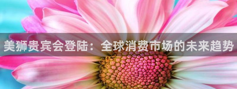 威廉希尔(williamhill)注册网站链接：美狮贵宾会登陆：全球消费市场的未来趋势